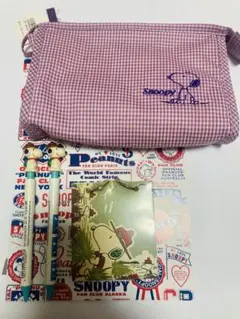 スヌーピー　シャーペン　メモ帳　文具　ノート　ポーチ