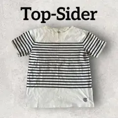 Top Sider 半袖Tシャツ ボーダーTシャツ メンズTシャツ (M)白系