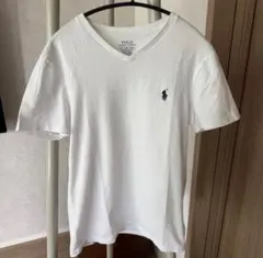 Polo Ralph Lauren ホワイト Vネック Tシャツ