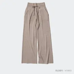 UNIQLO ウォッシャブルニットリブパンツ　L