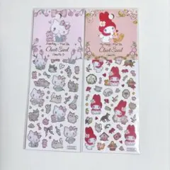 サンリオキャラクターズ×たけいみき ふち箔クリアシール キティ マイメロ