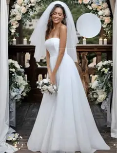 ウェディングドレス Aライン 前撮り 2次会