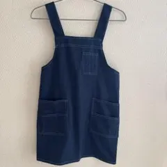 キッズ用エプロン　ネイビー　１３０ｃｍ