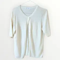 半袖カーディガン クリーム 色