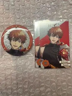 にじさんじ 北見遊征 缶バッジ チェキ風カード 8周年