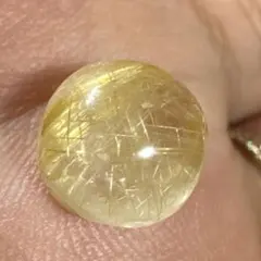 天然ルチルクオーツ　まるころカボション　5.425ct