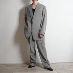 mila schon チェック柄シングルセットアップスーツ 灰/PW250