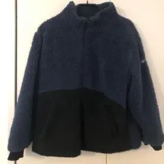 フリースジャケット ネイビー ブラック　ハッカキッズ 130