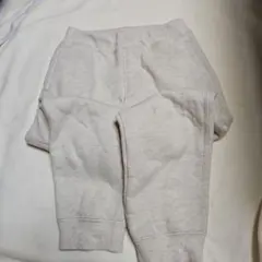 裏起毛　ズボン　クリーム