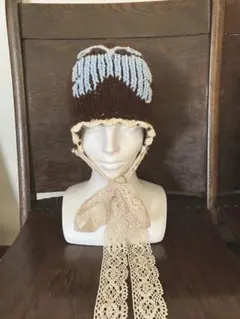 ハンドメイド˳˳.⋅ઇଓニット帽　ビーニー