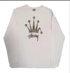 Old Stussy ロンT 折れクラウン 王冠 bott dime