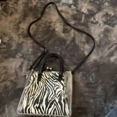 ゼブラ柄 ショルダーバッグ