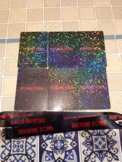 非売品　BREAKING DOWN ネックストラップ　ブレイキングダウンカード