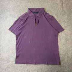 Perry Ellis ポロシャツ コットン ハーフジップ Y2K レトロ 古着のサムネイル