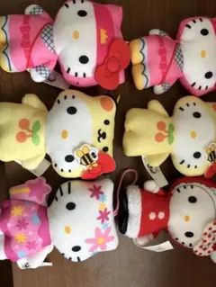 マクドナルドハッピーセットハローキティ ぬいぐるみ マスコット 6点セットのサムネイル