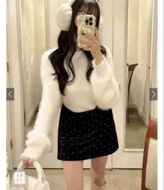 GRL ショート丈フェザーニットプルオーバー[kz119]