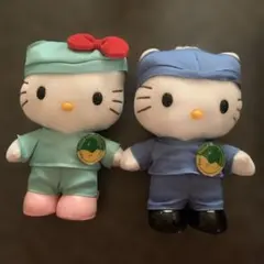 【レア】ハローキティ ダニエル ペアぬいぐるみ 手術着 ヤンセンファーマ