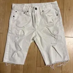 American Eagle Outfitters ホワイト デニムショーツのサムネイル