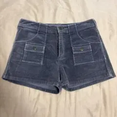 mystic コーデュロイ ショートパンツ グレー
