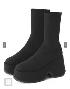 GRL グレイル ブーツ 厚底ニットミドルブーツ zr1193