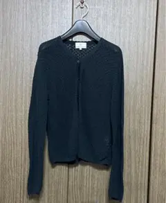 【サイズ注意！】KUMIKYOKU 組曲　カーディガン　黒　ブラック