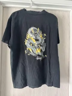 Stussy ドラゴンプリント Tシャツ Mサイズ ブラック