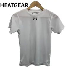 アンダーアーマー　ホワイト Tシャツ　スポーツ系　ワンポイントブランドロゴ