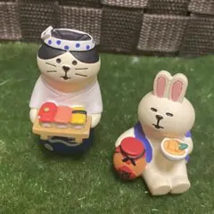 デコレ コンコンブル 猫 寿司 うさぎ 置物