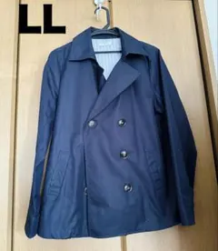 ネイビーのダブルブレストジャケット　LLサイズ
