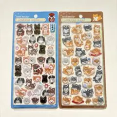 ボンボンドロップシール 和柄 日本犬 柴犬 2枚セット クーリア 正規品