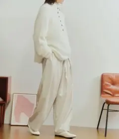 サーカスイージーパンツ Libra Cue アイボリー