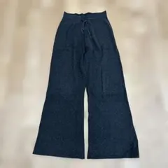 「ユニクロ」ダークグレー ワイドパンツ Lサイズ