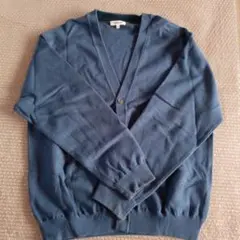 GLOBAL WORK ダークブルー Vネック カーディガン L