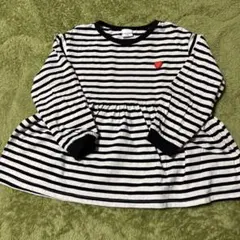 女の子 長袖 トップス 110 ボーダー
