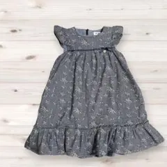 BeBe ワンピース 花柄　リボン120㎝