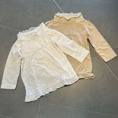 Shan Mammy シャンマミー 80 トップス 2枚セット 女の子 ロンT