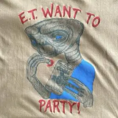 激レア 80s E.T. WANT TO PARTY Coors Tシャツ XLのサムネイル