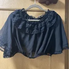 黒いレース半袖カーディガン