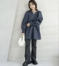 jumelle【official限定】2wayチノワンピース NAVYのサムネイル