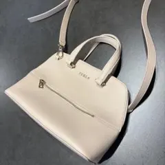 FURLA 2way ハンドバッグ ショルダー ベージュのサムネイル