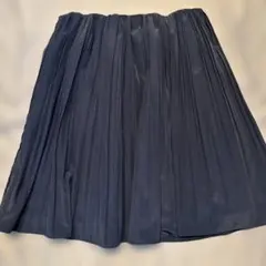 プリーツスカート 膝丈