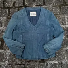 一点物 GRACE CONTINENTAL やぎ革 ノーカラーライダース 36