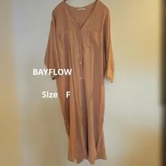 BAYFLOW　シアーシャツワンピース
