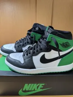 NIKE Air Jordan 1 ブラック/ホワイト/グリーン