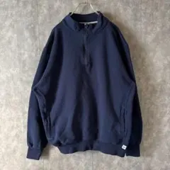 ※*り様 Russell Athletic ハーフジップ スウェット ネイビー