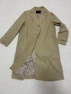 グリーンレーベルリラクシング ノーカラー風スプリングコート サイズ38