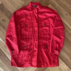 【70s】izod lacoste m65ブルゾン レッド S 糸巻タグ 香港製