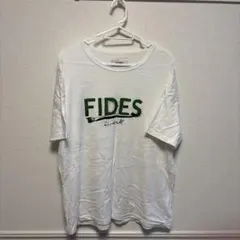 FIDES ロゴ入り ホワイト Tシャツ