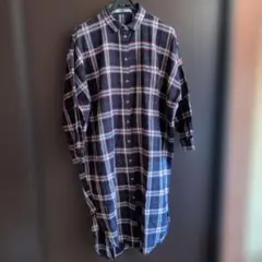 チェックロングシャツワンピース　Mサイズ