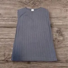 アーバンリサーチ ドアーズ ワイドリブ ノースリーブ カットソー ブルーグレー